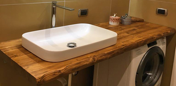 Fir washbasin shelf - Customized bathroom vanity top
