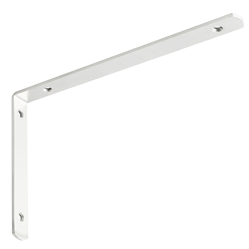 White steel shelf bracket 30 cm - Staffe per Mensole